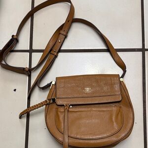Vince Camuto Brown Leather Crossbody Bag